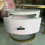 Bàn Trà Sofa Cặp Mặt Đá Khung Chân Kim Loại  KS-SF-BT017( Mặt Đá Đen / Mặt Đá Trắng / Khung Chân Kim Loại Màu Vàng/ Màu Đen) - Ảnh 6