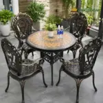 Bộ Bàn Ghế Nhôm Đúc Ngoài Trời KS-BN005-SV014 - Ảnh 5