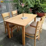 Bộ Bàn Ăn Cabin KingSofa KS-BA003-01 (Gỗ cao su/1m2/1m4/1m6/1m8) - Ảnh 8