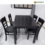 Bộ Bàn Ăn Cabin KingSofa KS-BA003-01 (Gỗ cao su/1m2/1m4/1m6/1m8) - Ảnh 4