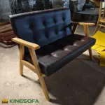 Bộ Sofa Cafe Gỗ Rút Nút KS-SF-13001D (Bộ gồm: 2 Ghế đơn, 1 ghế đôi, 1 bàn chữ nhật) - Ảnh 6