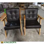 Bộ Sofa Cafe Gỗ Rút Nút KS-SF-13001D (Bộ gồm: 2 Ghế đơn, 1 ghế đôi, 1 bàn chữ nhật) - Ảnh 5