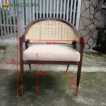 Ghế Wormley Gỗ Mặt Nệm Tựa Mây Kingsofa KS-DL-002 (Gỗ Tần Bì/ Ghế Cafe/ Ghế nhà hàng/ Khách sạn) - Ảnh 18