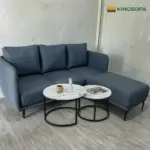 Bộ Sofa Da Phòng Khách Giá Rẻ Kèm Bàn Đôn KS-HL-001 - Ảnh 2