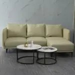 Bộ Sofa Da Phòng Khách Giá Rẻ Kèm Bàn Đôn KS-HL-001