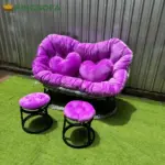 Ghế Mây Thư Giãn Papasan Đôi KS-TG-17020 (Băng dài Papasan/ Papasan đôi) - Ảnh 12