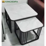Bàn Trà Sofa Đôi Vuông KingSofa KS-HL-BSF28 (Mặt Gỗ/ Mặt Đá) - Ảnh 5