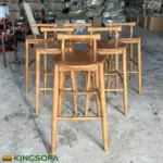 Ghế Bar Gỗ Cao Su Kingsofa KS-DL-BAR02 (Ghế Cafe/ Ghế Quầy Bar) - Ảnh 7