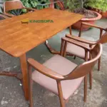 Bộ Bàn Ăn Hiroshima Cao KS-BA-13063 (Bộ Bàn Làm Việc/ Bộ Bàn Cafe/ Gỗ Sồi) - Ảnh 7