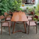 Bộ Bàn Ăn Hiroshima Cao KS-BA-13063 (Bộ Bàn Làm Việc/ Bộ Bàn Cafe/ Gỗ Sồi) - Ảnh 8