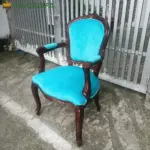 Ghế Ăn Louis Bông Mai Gỗ Tần Bì Bọc Nệm Cao Cấp Kingsofa KS-SK-0093 (Ghế Có Tay/ Ghế Không Tay/ Ghế Nhà Hàng) - Ảnh 9