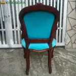 Ghế Ăn Louis Bông Mai Gỗ Tần Bì Bọc Nệm Cao Cấp Kingsofa KS-SK-0093 (Ghế Có Tay/ Ghế Không Tay/ Ghế Nhà Hàng) - Ảnh 13