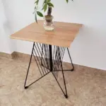 Bàn Cafe Sắt Chân Cánh Bướm Mặt Gạch Hoa Văn KS-SK-2004