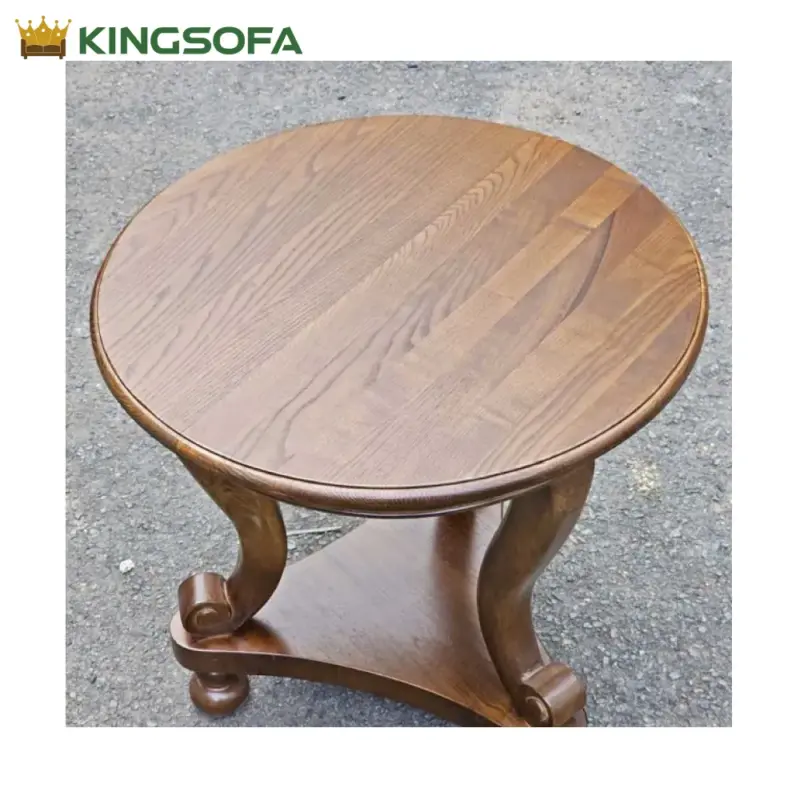 Ban Sofa Go Chan Quy KingSofa KS SK 99 Go Cao Su Mat Veneer Tan Bi 3