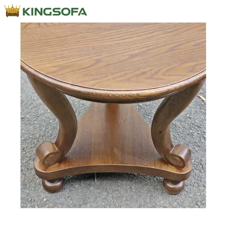 Ban Sofa Go Chan Quy KingSofa KS SK 99 Go Cao Su Mat Veneer Tan Bi 5