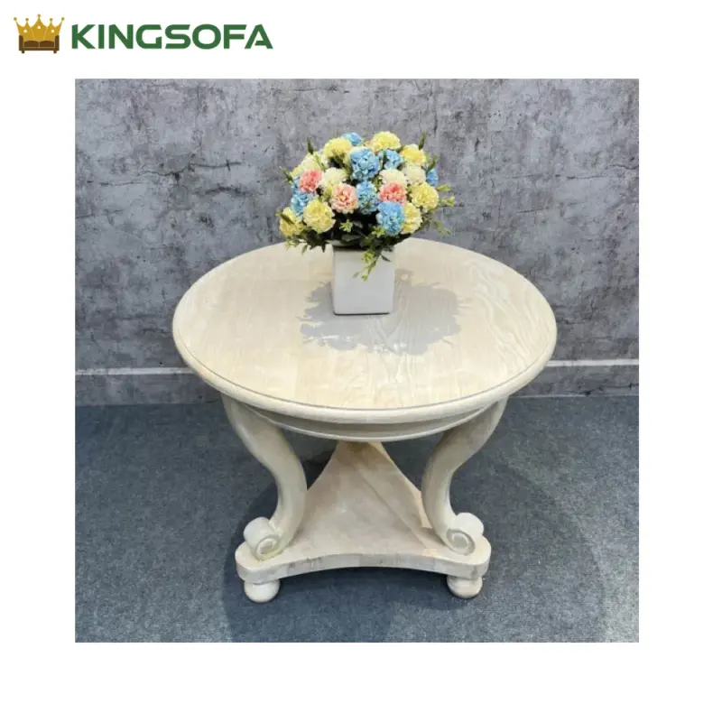 Ban Sofa Go Chan Quy KingSofa KS SK 99 Go Cao Su Mat Veneer Tan Bi 9