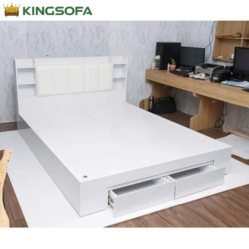 Giuong Ngu Go Cong Nghiep KingSofa KS GCN DS0015A 1m61m8Khong Hoc Keo 2