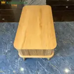 Bàn Trà Gỗ Cao Cấp Cửa Lùa KingSofa KS-SK-101 (Gỗ Tần Bì/ KT: D100*R55*H49cm) - Ảnh 4