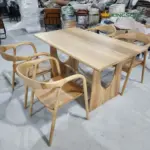 Ghế Neva Gỗ Mặt Ngồi Gỗ Có Tay Kingsofa KS-DL-011.02 (Ghế nhà hàng/ Ghế ăn/ Gỗ Cao su) - Ảnh 9