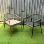 Ghế Cafe Sắt Đan Dây KingSofa KS-TH-015 (Có Nệm/ Không Nệm)