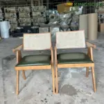 Ghế V-LEG Gỗ Tự Nhiên Mặt Nệm Tựa Mây KingSofa KS-SK-0077 (Gỗ Cao Su/ Gỗ Ash) - Ảnh 15