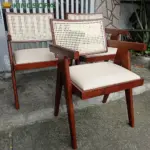 Ghế V-LEG Gỗ Tự Nhiên Mặt Nệm Tựa Mây KingSofa KS-SK-0077 (Gỗ Cao Su/ Gỗ Ash) - Ảnh 5