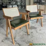 Ghế V-LEG Gỗ Tự Nhiên Mặt Nệm Tựa Mây KingSofa KS-SK-0077 (Gỗ Cao Su/ Gỗ Ash) - Ảnh 17