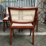 Ghế V-LEG Gỗ Tự Nhiên Mặt Nệm Tựa Mây KingSofa KS-SK-0077 (Gỗ Cao Su/ Gỗ Ash) - Ảnh 9