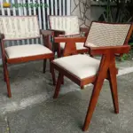 Ghế V-LEG Gỗ Tự Nhiên Mặt Nệm Tựa Mây KingSofa KS-SK-0077 (Gỗ Cao Su/ Gỗ Ash) - Ảnh 8