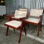 Ghế V-LEG Gỗ Tự Nhiên Mặt Nệm Tựa Mây KingSofa KS-SK-0077 (Gỗ Cao Su/ Gỗ Ash) - Ảnh 10