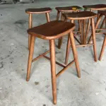 Ghế Bar Yên Ngựa Gỗ Cao Su Kingsofa KS-SK-BAR041 (Mặt Gỗ/ Mặt Nệm) - Ảnh 10