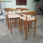 Ghế Bar Gỗ Bọc Nệm Kingsofa KS-DL-BAR04 - Ảnh 9