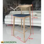 Ghế Bar Gỗ Bọc Nệm Kingsofa KS-DL-BAR04 - Ảnh 11