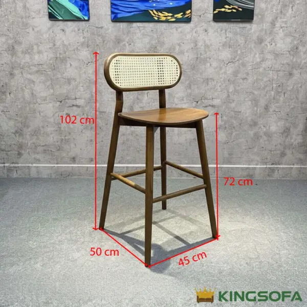 Ghế Bar Gỗ Cao Su CH303 Kingsofa KS-SK-BAR043 (3) Ghế Bar Gỗ Cao Su CH303 Kingsofa KS-SK-BAR043 (3)