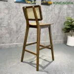 Ghế Bar Gỗ Tần Bì Tựa Mây Marcel Kingsofa KS-SK-BAR040 (Mặt Gỗ/ Mặt Nệm) - Ảnh 4