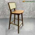 Ghế Bar Gỗ Tần Bì Tựa Mây Marcel Kingsofa KS-SK-BAR040 (Mặt Gỗ/ Mặt Nệm) - Ảnh 2
