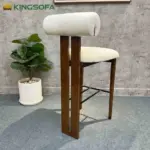 Ghế Bar Hippo Gỗ Tần Bì Đệm Ngồi Và Tựa Bọc Nệm Kingsofa KS-SK-BAR031 - Ảnh 3