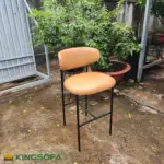 Ghế Bar Khung Sắt Mặt Nệm Tựa Lưng Kingsofa KS-SK-BAR038 - Ảnh 4