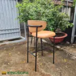 Ghế Bar Khung Sắt Mặt Nệm Tựa Lưng Kingsofa KS-SK-BAR038 - Ảnh 6