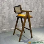 Ghế Bar V-LEG Gỗ Tần Bì Kingsofa KS-SK-BAR032 - Ảnh 2
