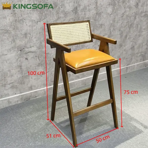 Ghế Bar V-LEG Gỗ Tần Bì Kingsofa KS-SK-BAR032 (4) Ghế Bar V-LEG Gỗ Tần Bì Kingsofa KS-SK-BAR032 (4)