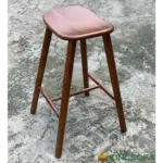 Ghế Bar Yên Ngựa Gỗ Cao Su Kingsofa KS-SK-BAR041 (Mặt Gỗ/ Mặt Nệm) - Ảnh 4