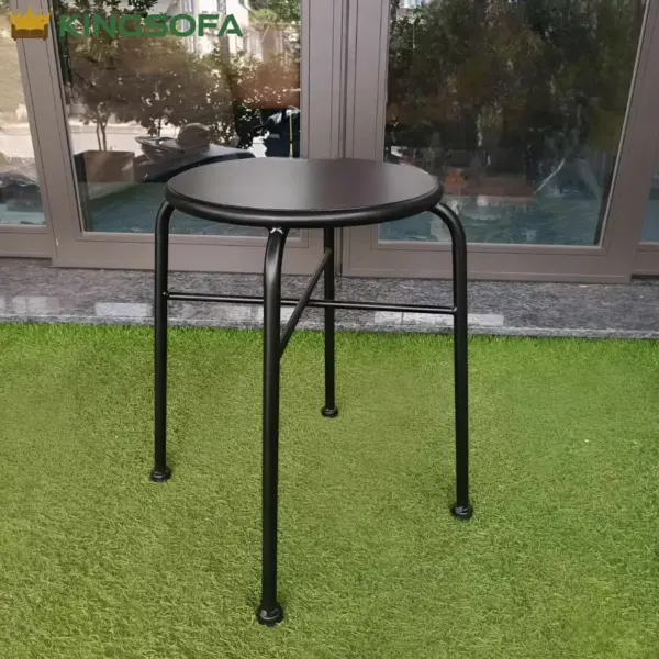 Ghế Đôn Sắt Ngoài Trời KingSofa KS-SK-0085 (2) Ghế Đôn Sắt Ngoài Trời KingSofa KS-SK-0085 (2)
