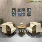 Ghế Sofa Đơn Indo Gỗ Tần Bì Đệm Ngồi KingSofa KS-SK-0095 - Ảnh 2