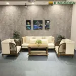 Ghế Sofa Indochine Gỗ Tần Bì Đệm Ngồi KingSofa KS-SK-0096 (1m8/2m) - Ảnh 4