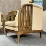 Ghế Sofa Đơn Indo Gỗ Tần Bì Đệm Ngồi KingSofa KS-SK-0095 - Ảnh 4