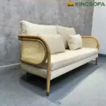 Ghế Sofa Headerfield Gỗ Tần Bì Lưng Mây Đệm Ngồi KingSofa KS-SK-0091 (1m6/ 1m8/ 2m) - Ảnh 3