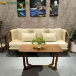 Ghế Sofa Indochine Gỗ Tần Bì Đệm Ngồi KingSofa KS-SK-0096 (1m8/2m) - Ảnh 2