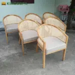 Ghế Gỗ Tần Bì Tựa Mây Mặt Nệm KingSofa KS-KH-010 (Ghế Ăn Nhà Hàng/ Ghế Phòng Khách/ Ghế Cà Phê) - Ảnh 4