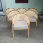 Ghế Gỗ Tần Bì Tựa Mây Mặt Nệm KingSofa KS-KH-010 (Ghế Ăn Nhà Hàng/ Ghế Phòng Khách/ Ghế Cà Phê)